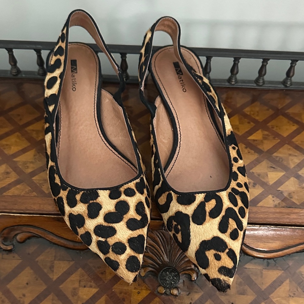 Matiko Leopard Print Flats